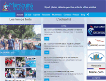 Tablet Screenshot of marsouins.com